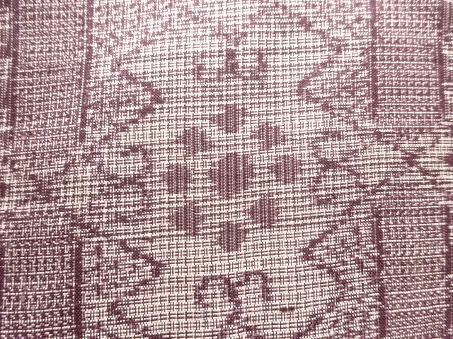 JAPANESE KIMONO / ANTIQUE KIMONO / SILK / DORO OSHIMA TSUMUGI / WOVEN STRIPE